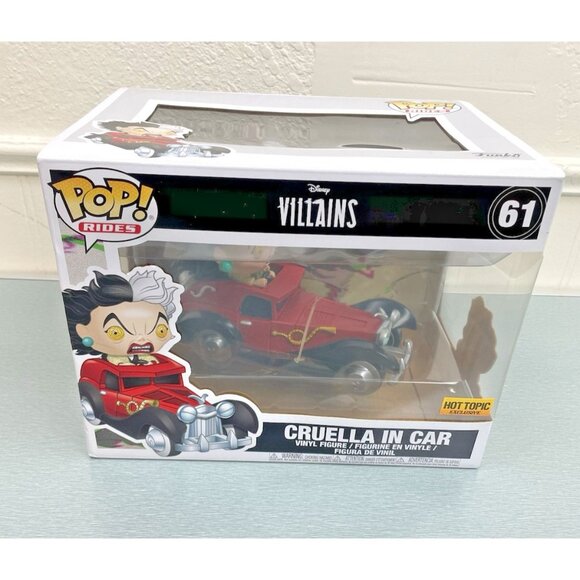 Funko Pop Cruella In Car 61 Disney Villains Hot Topic Exclusive